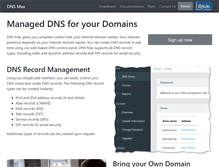 Tablet Screenshot of dnsmax.com