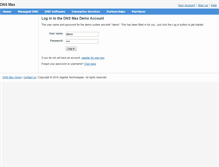 Tablet Screenshot of demo.dnsmax.com